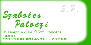 szabolcs paloczi business card